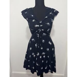 NWT Universal Thread Short Navy Floral Dress Size XS